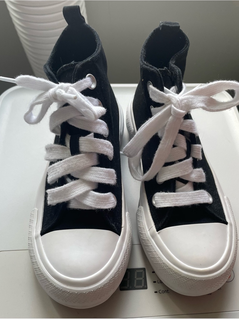 wonder nation Black and White Kids High-Top Sneakers